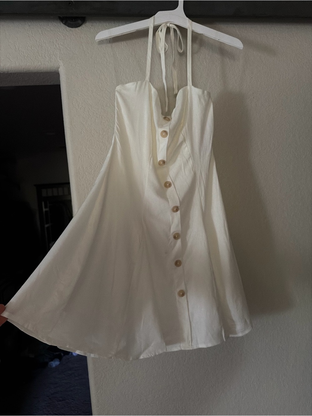 Wild Fable White Smocked-Waist Midi Dress - Picture 2 of 5